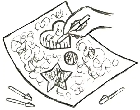 Step 2 drawing, How to Draw a Perspective Cake
